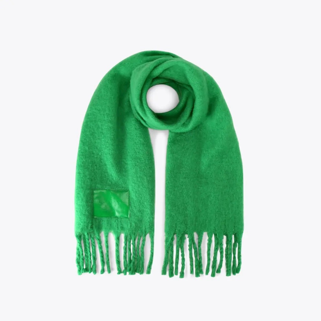 KURT GEIGER LONDON YARNDYE SCARF en color VERDE  (4)