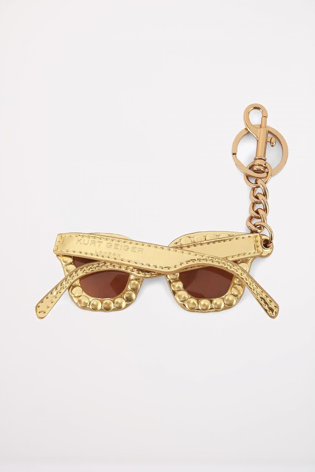 KURT GEIGER LONDON SUNGLASSES KEYRING en color ORO  (2)