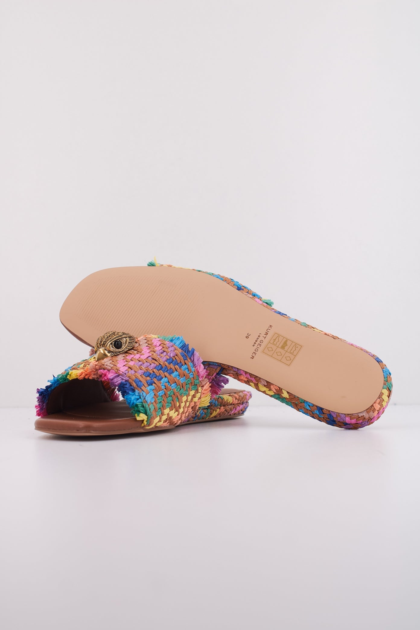 KURT GEIGER LONDON KENSIGTON FLAT SANDAL en color MULTICOLOR  (5)