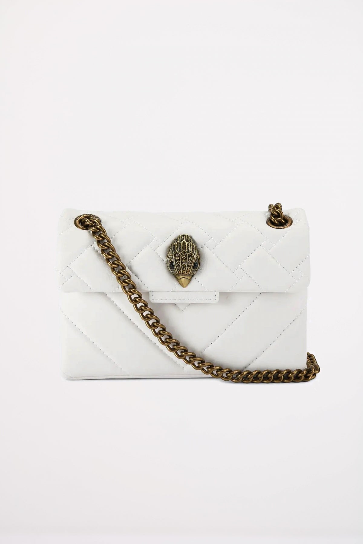 KURT GEIGER LONDON MINI LEATHER KENSINGTON BAG en color BLANCO  (1)