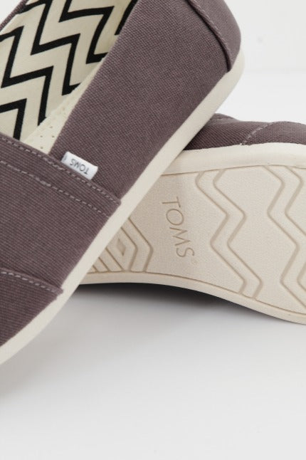 TOMS ASH RECYCLED COTTON CANVAS en color MARRON  (4)