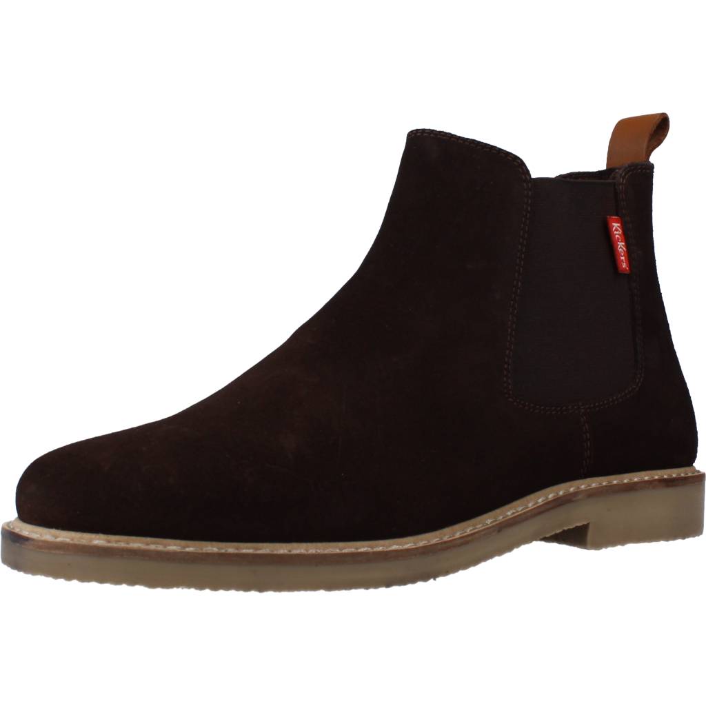 KICKERS  COW SUEDE en color MARRON  (1)