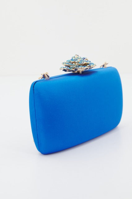 MENBUR M BOLSO FIESTA CLUTCH DETALLE en color AZUL  (1)