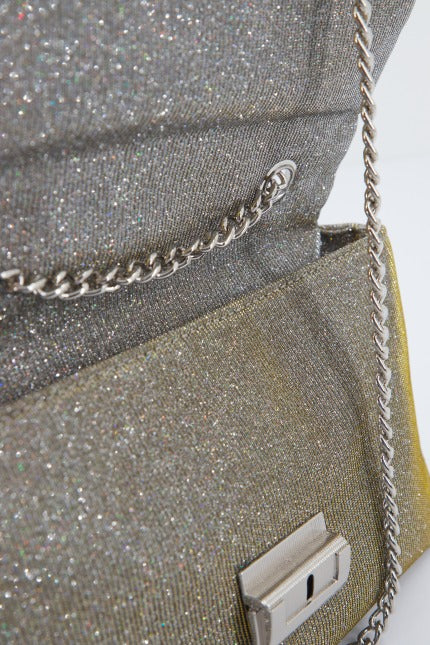 MENBUR M BOLSO FIESTA GLITTERS DETALL en color PLATA  (3)