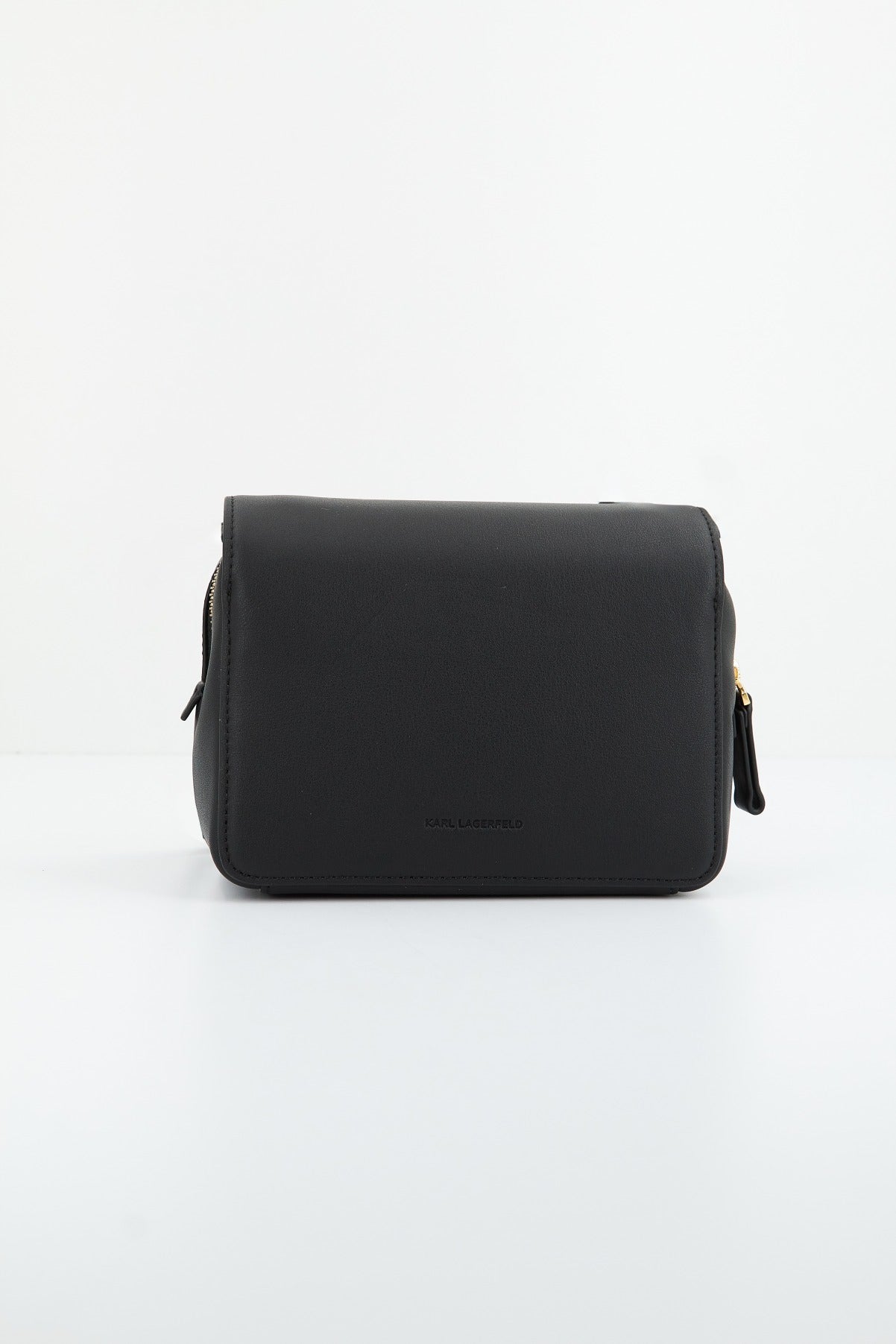 KARL LAGERFELD DISK CROSSBODY en color NEGRO  (2)