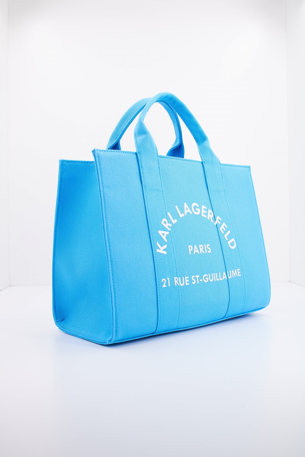 KARL LAGERFELD RSG SQUARE MEDIUM TOTE en color AZUL  (2)