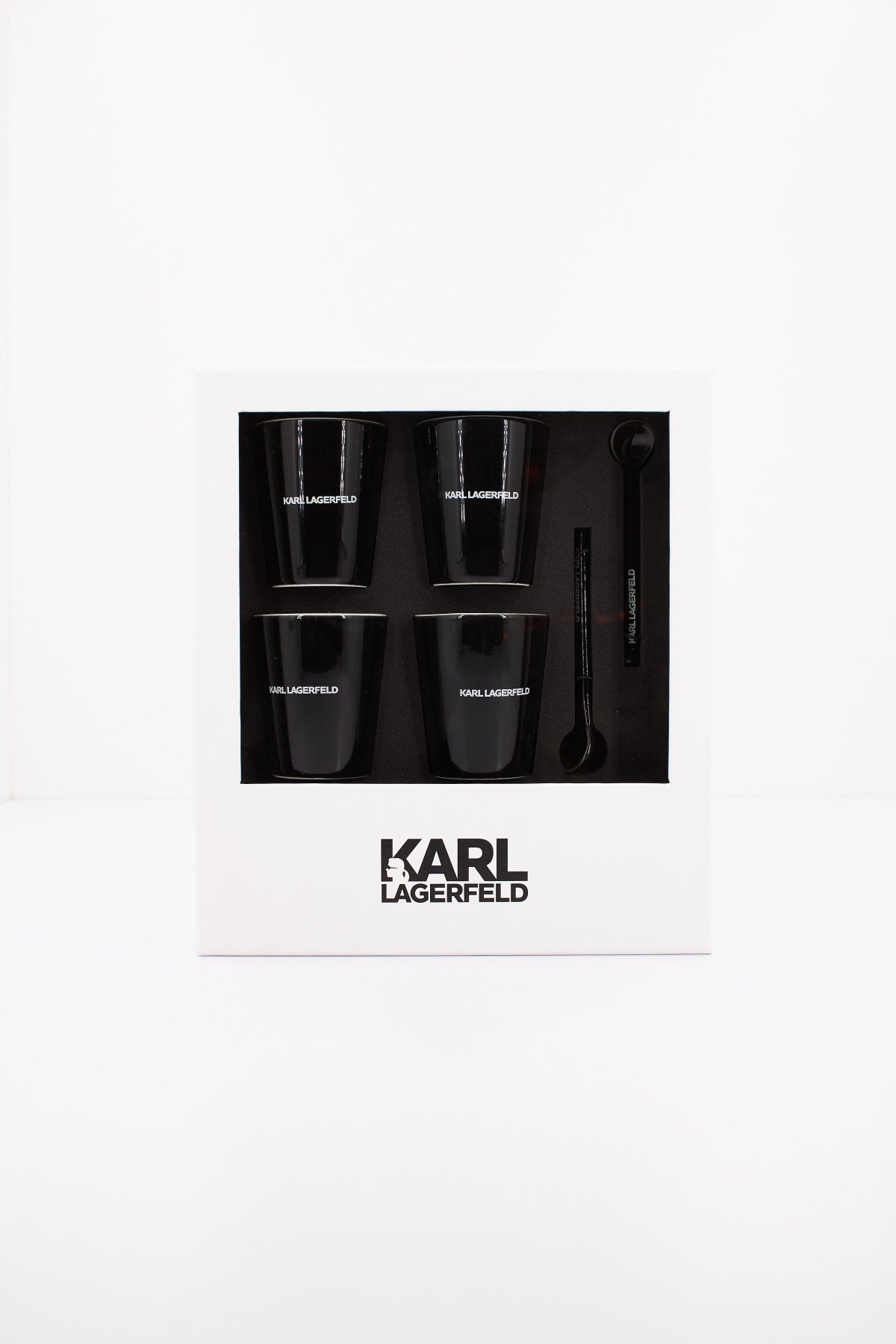 KARL LAGERFELD K/ESSENTIAL COFFEE SET en color NEGRO  (1)