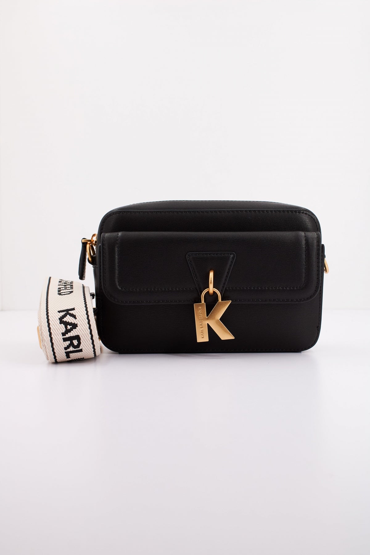 KARL LAGERFELD K/LOCK CAMERABAG en color NEGRO  (1)