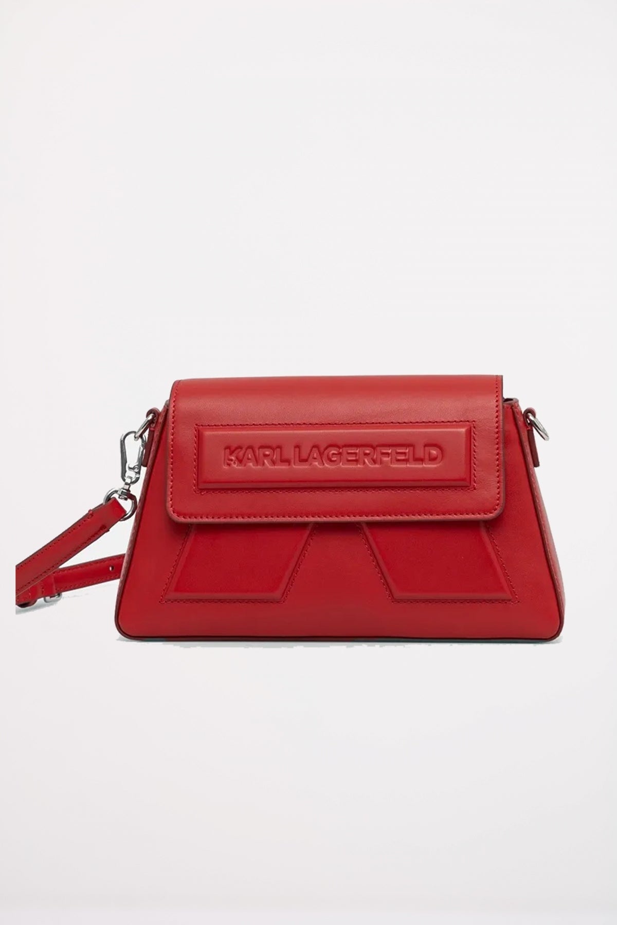 KARL LAGERFELD IKON K SOFT CROSSBODY en color ROJO  (1)