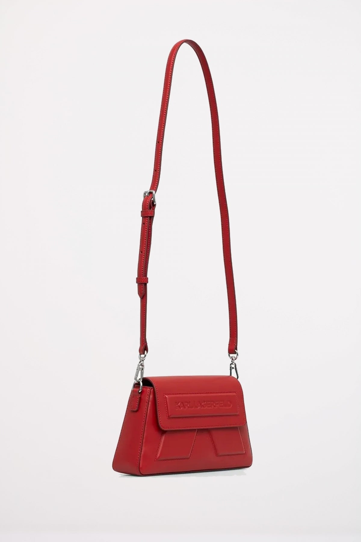 KARL LAGERFELD IKON K SOFT CROSSBODY en color ROJO  (2)