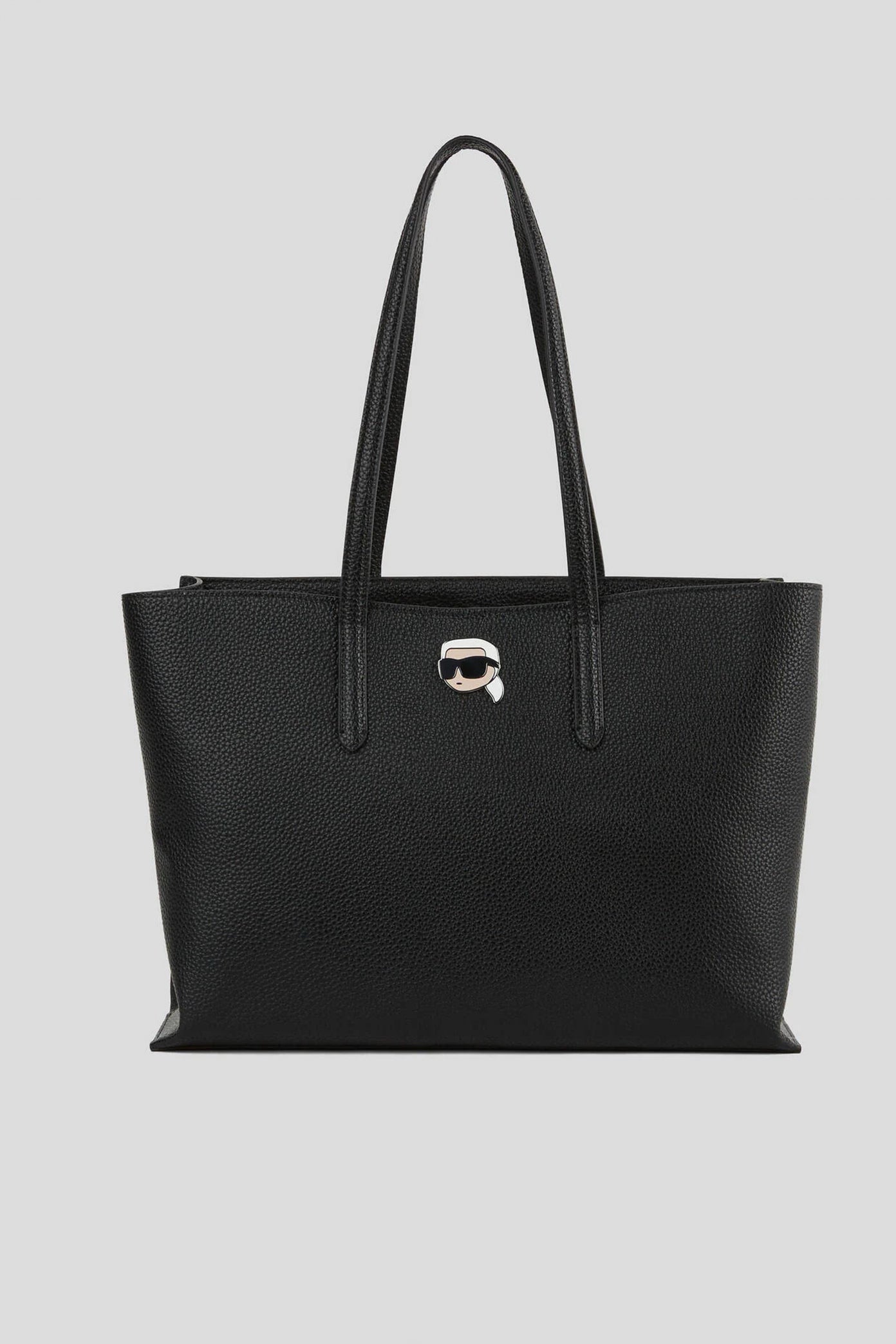 KARL LAGERFELD  IKON PEBBLE LG TOTE en color NEGRO  (1)