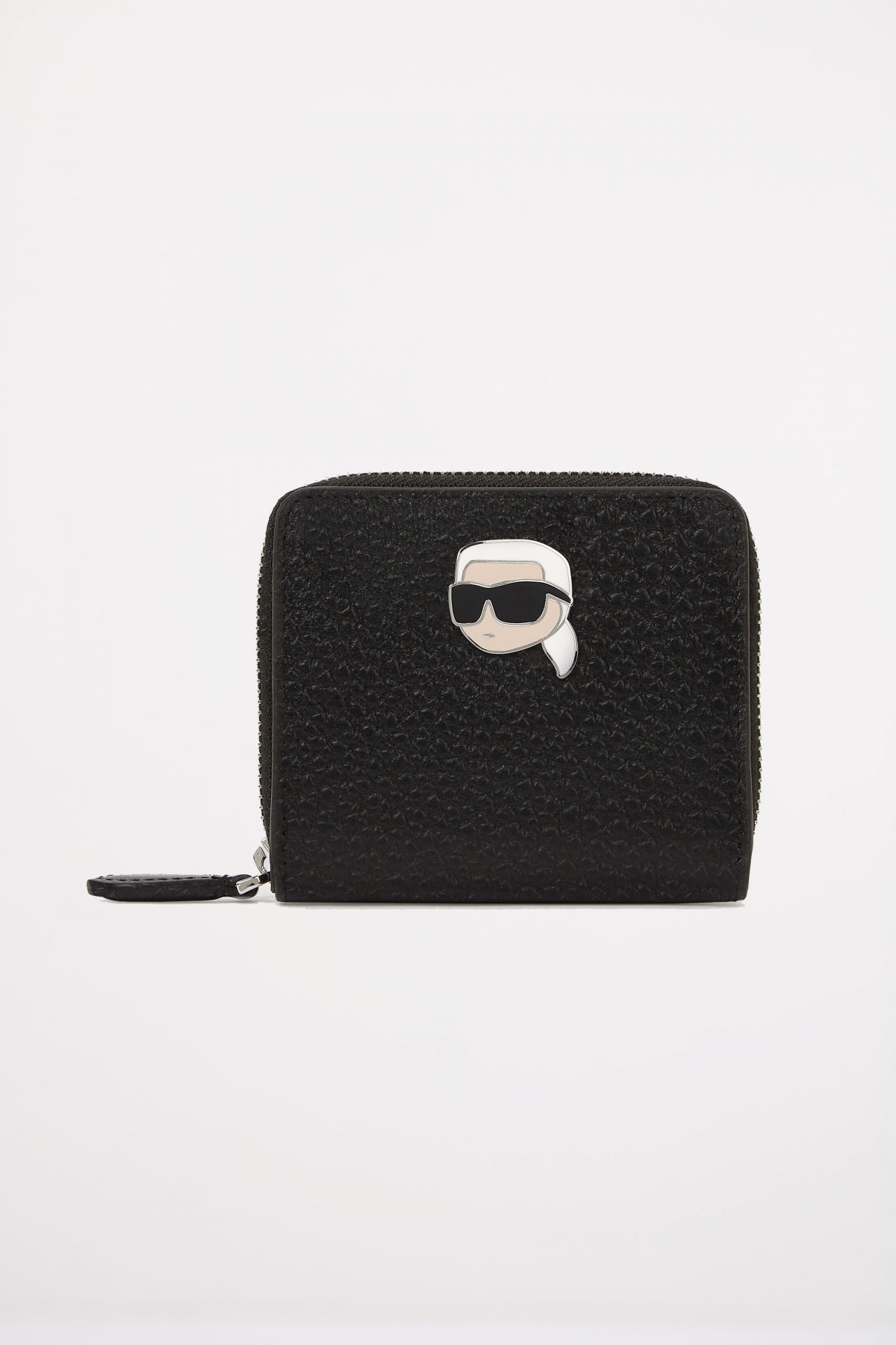 KARL LAGERFELD  IKON PEBBLE MD BIFOLD WLLT en color NEGRO  (1)