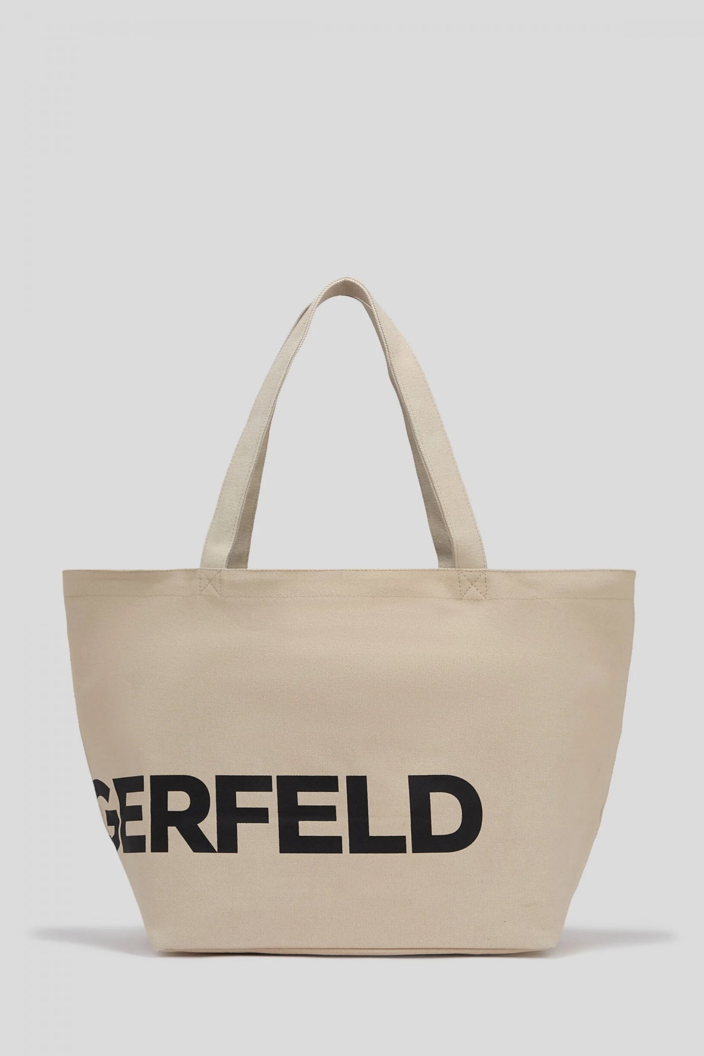 KARL LAGERFELD ESSENTIAL BIG LOGO SHOPPER en color BEIS  (2)