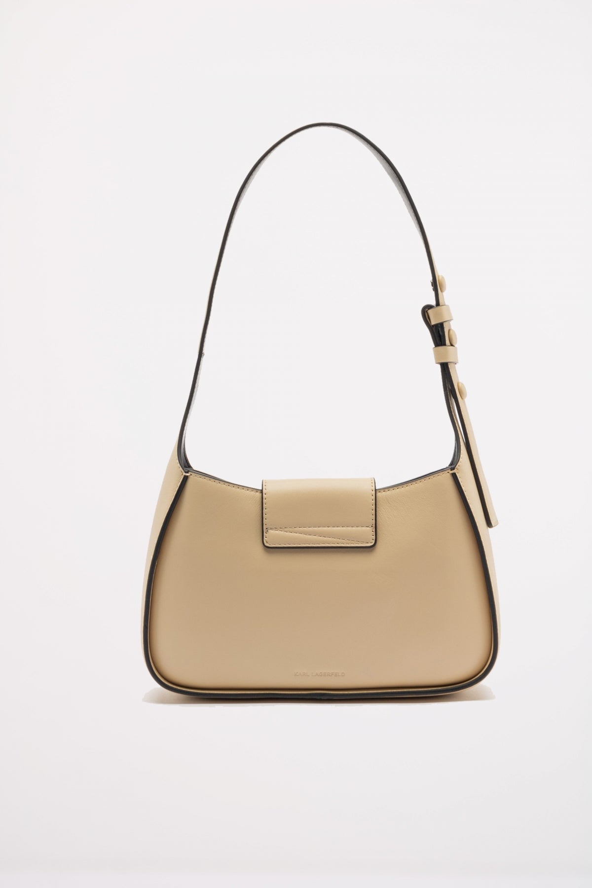 KARL LAGERFELD SIGNATURE SM SHOULDER BAG en color BEIS  (2)