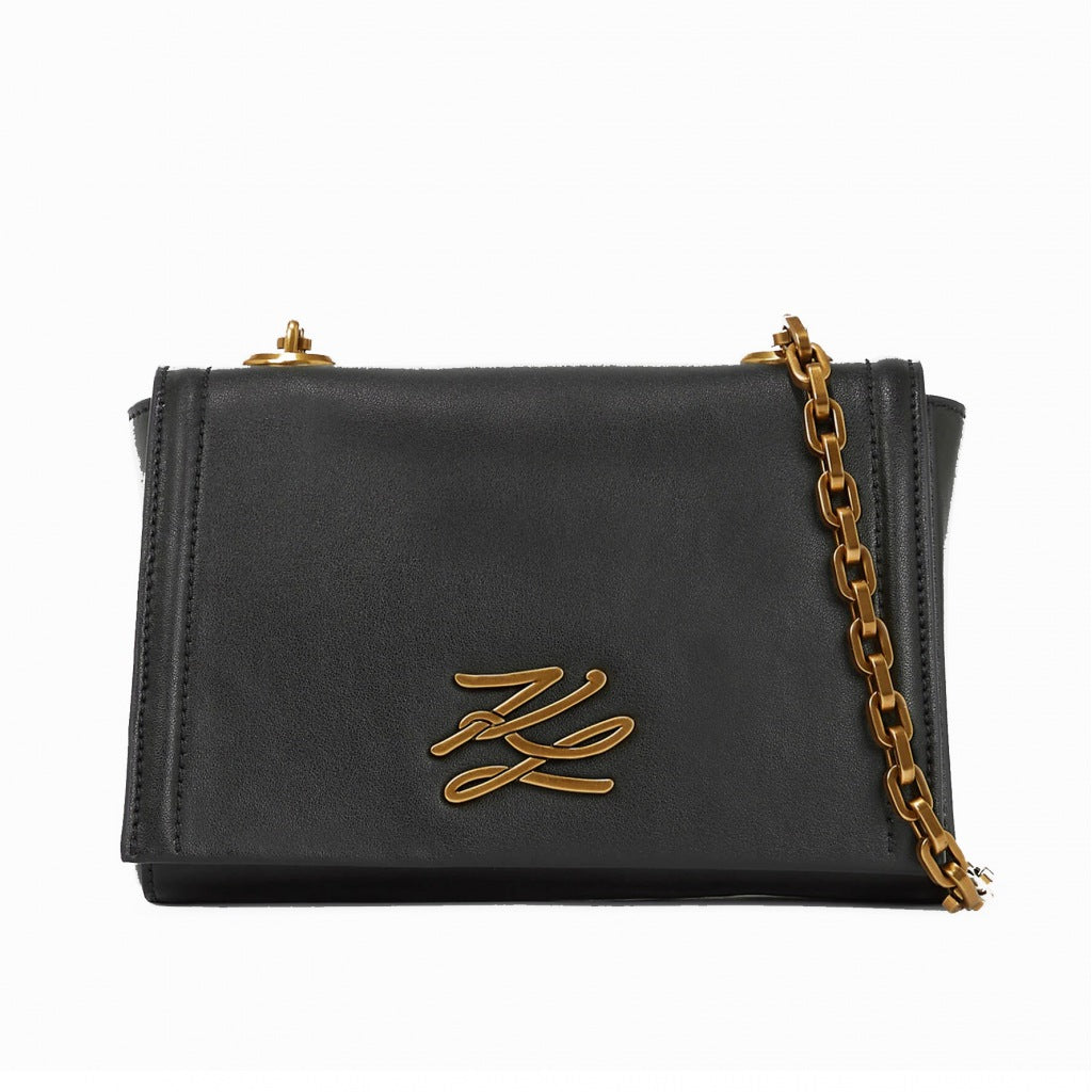 KARL LAGERFELD AUTOGRAPH SM CROSSBODY en color NEGRO  (1)