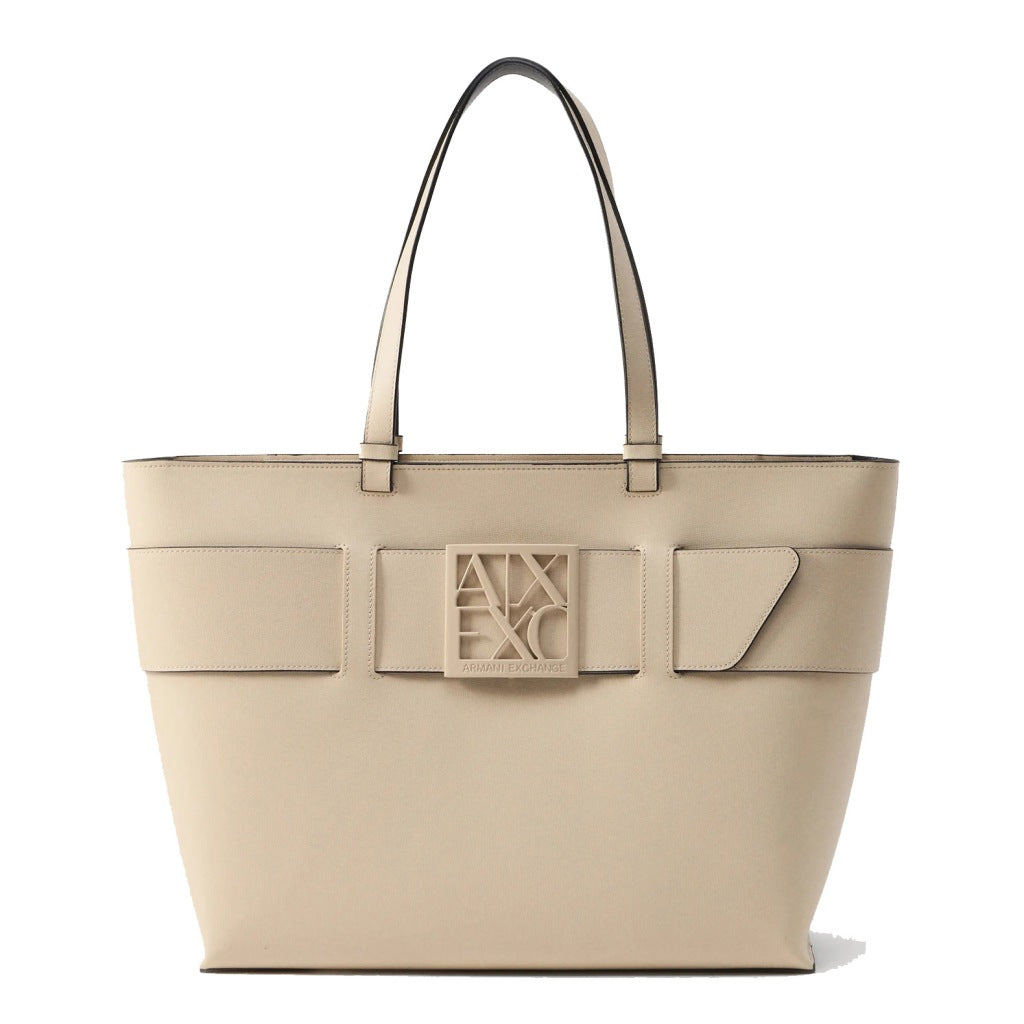 ARMANI EXCHANGE SUSY SHOPPING BAG en color BEIS  (1)