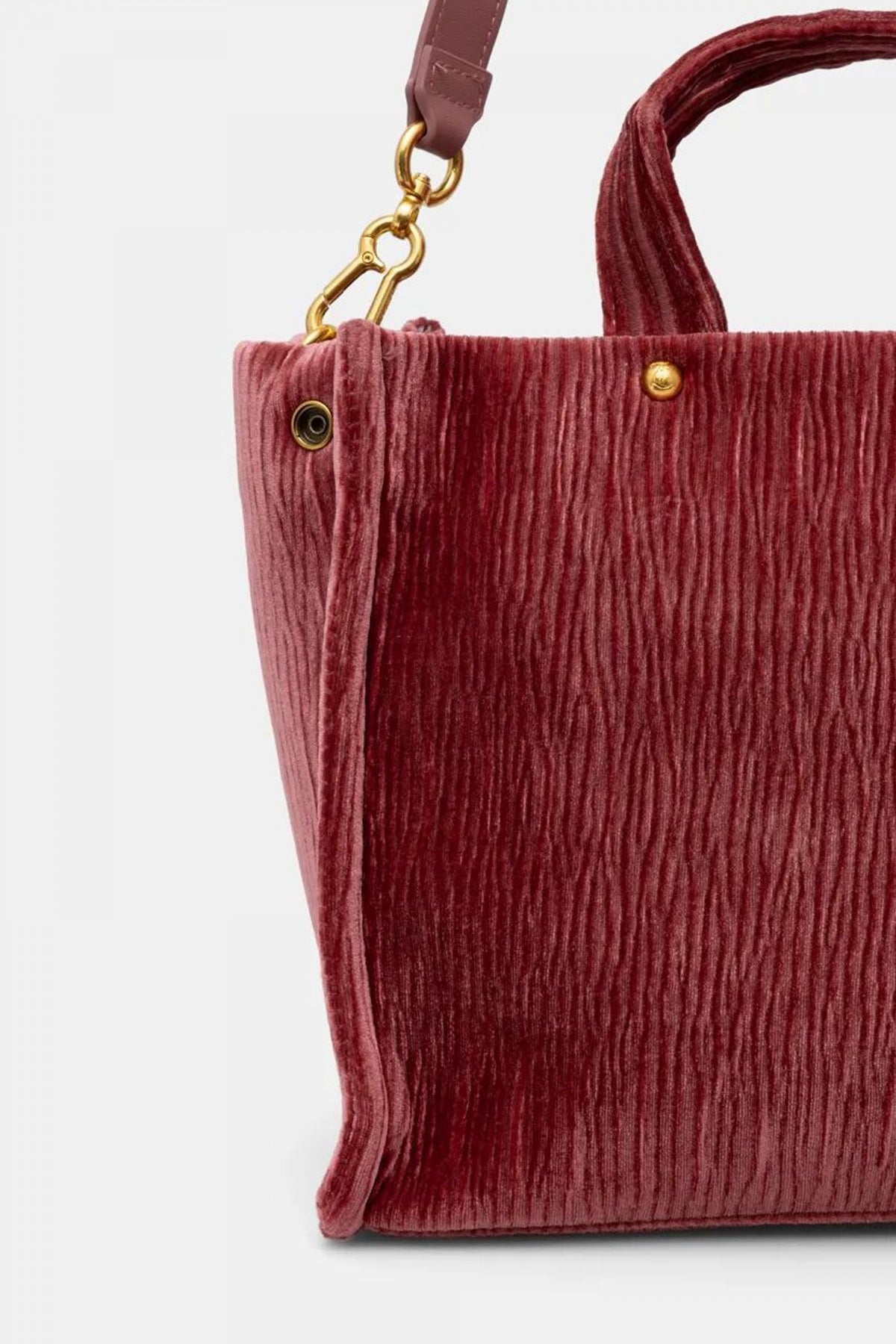 JUICY COUTURE IRIS VELVET M. SHOPPER BAG en color ROJO  (3)