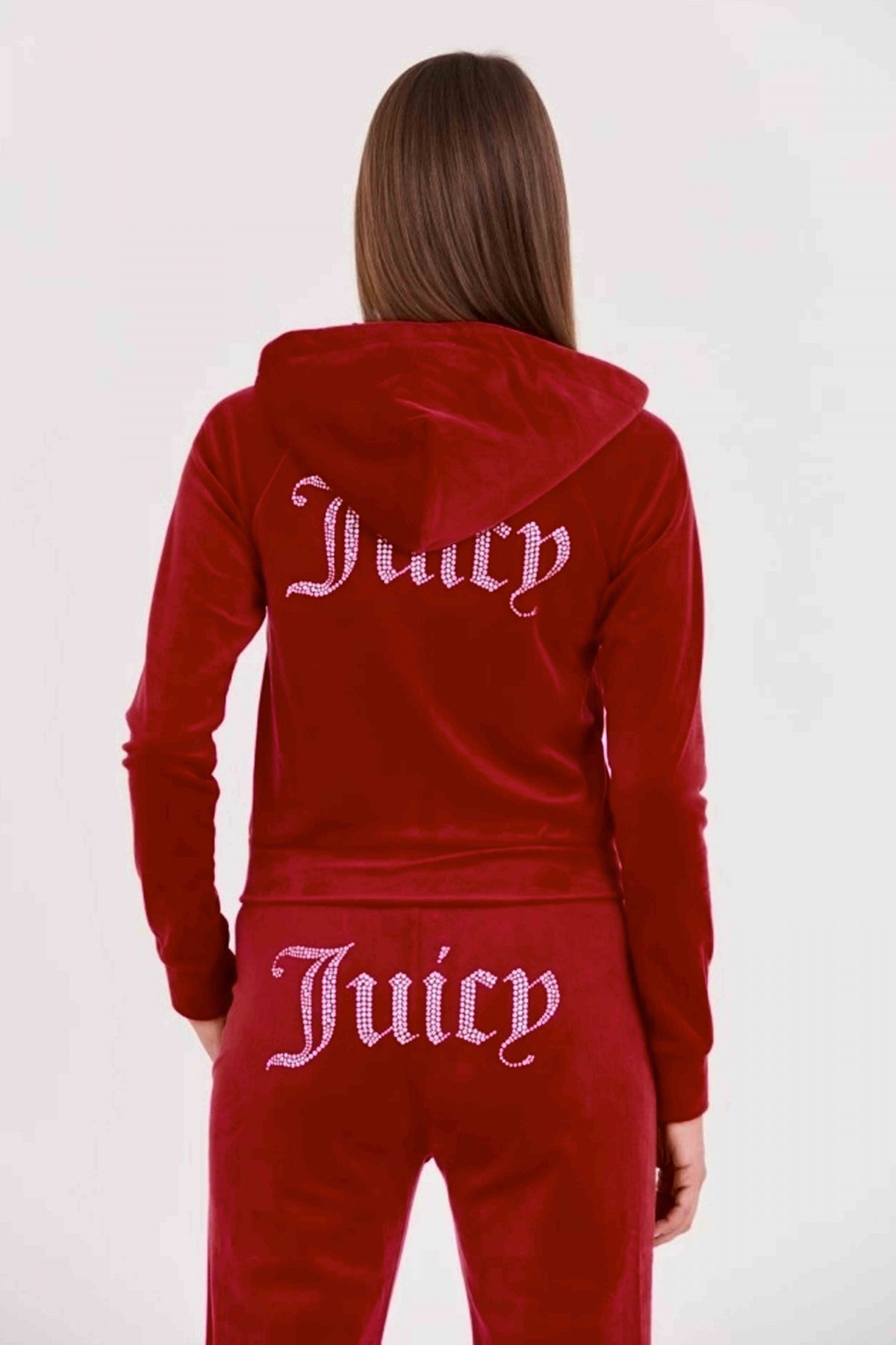 JUICY COUTURE  MADISON HOODIES CLA en color ROJO  (2)