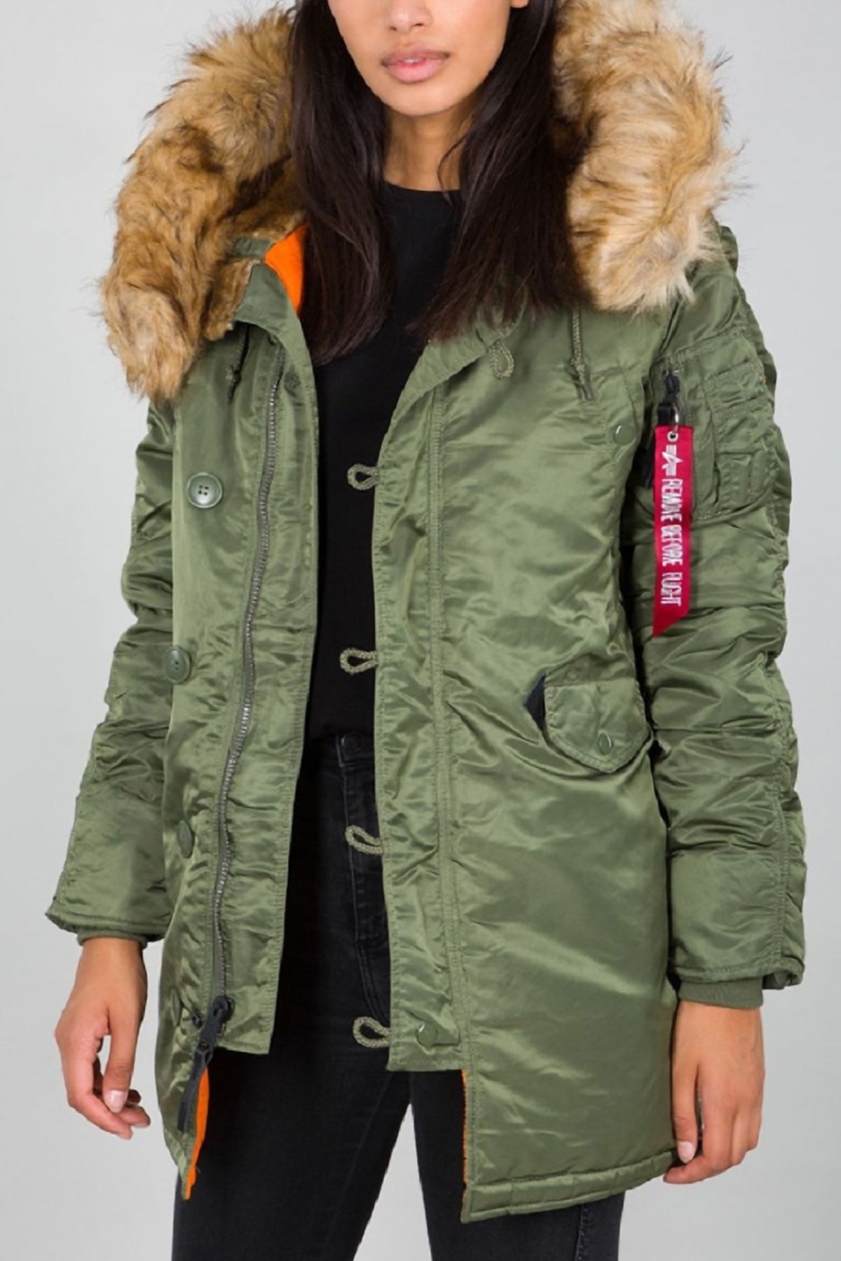 ALPHA INDUSTRIES N-B VF  en color VERDE  (1)