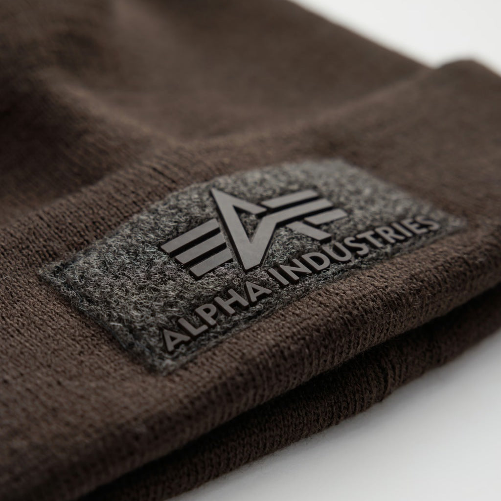 ALPHA INDUSTRIES VLC BEANIE en color MARRON  (6)