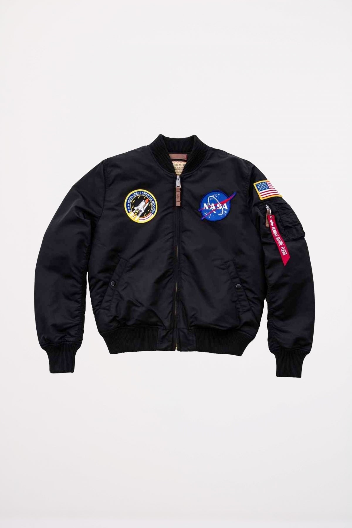 ALPHA INDUSTRIES  MA VF NASA  en color NEGRO  (2)