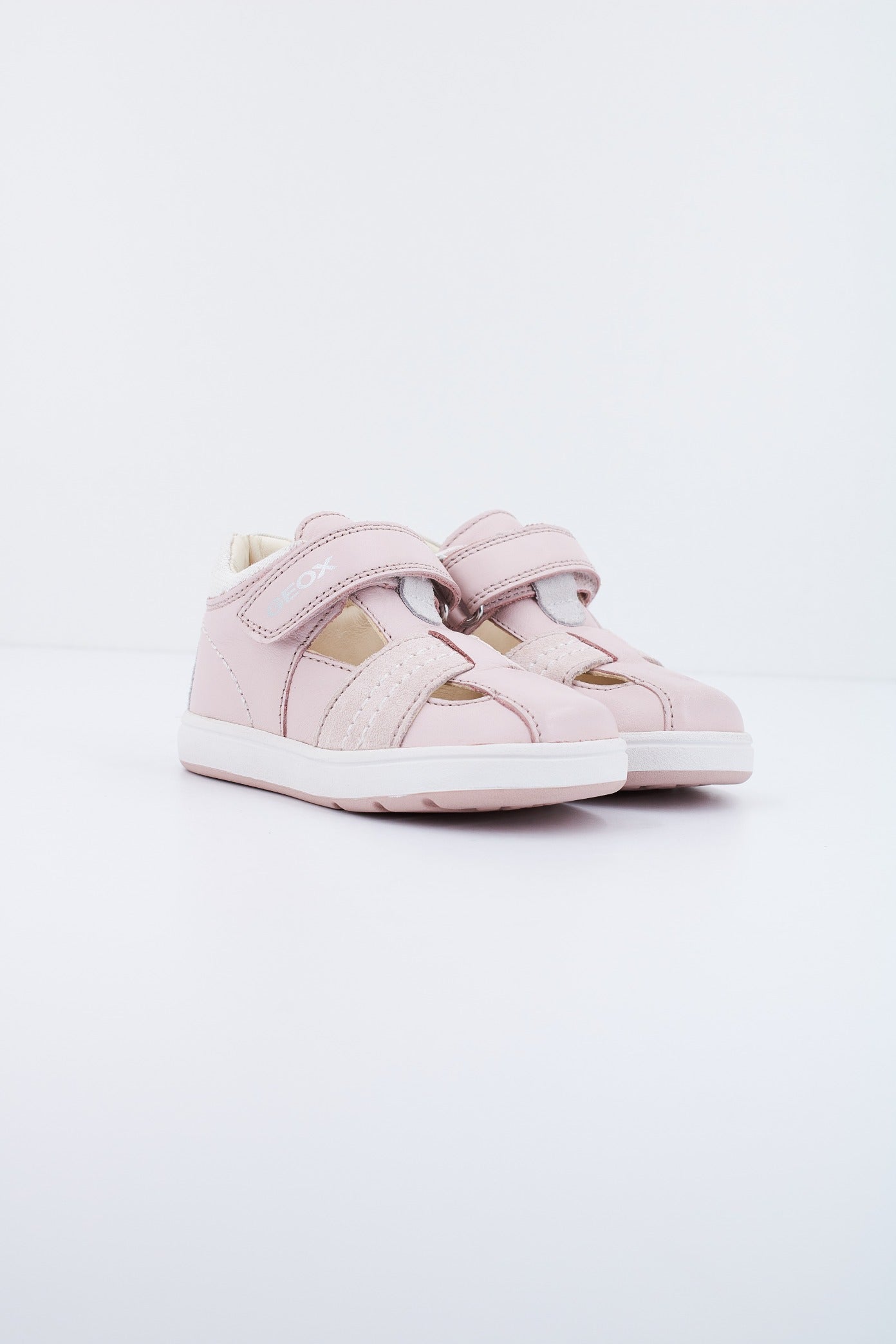 GEOX B BIGLIA G.D - NAPPA + SUEDE en color ROSA  (2)