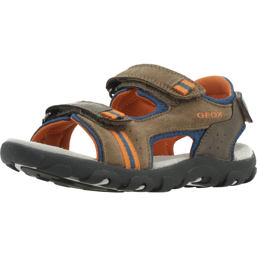 GEOX JR SANDAL STRADA A en color GRIS  (1)