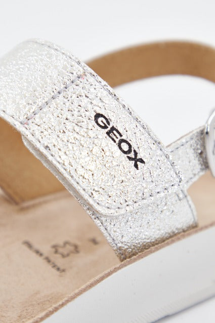 GEOX J SANDAL COSTAREI GI en color PLATA  (4)