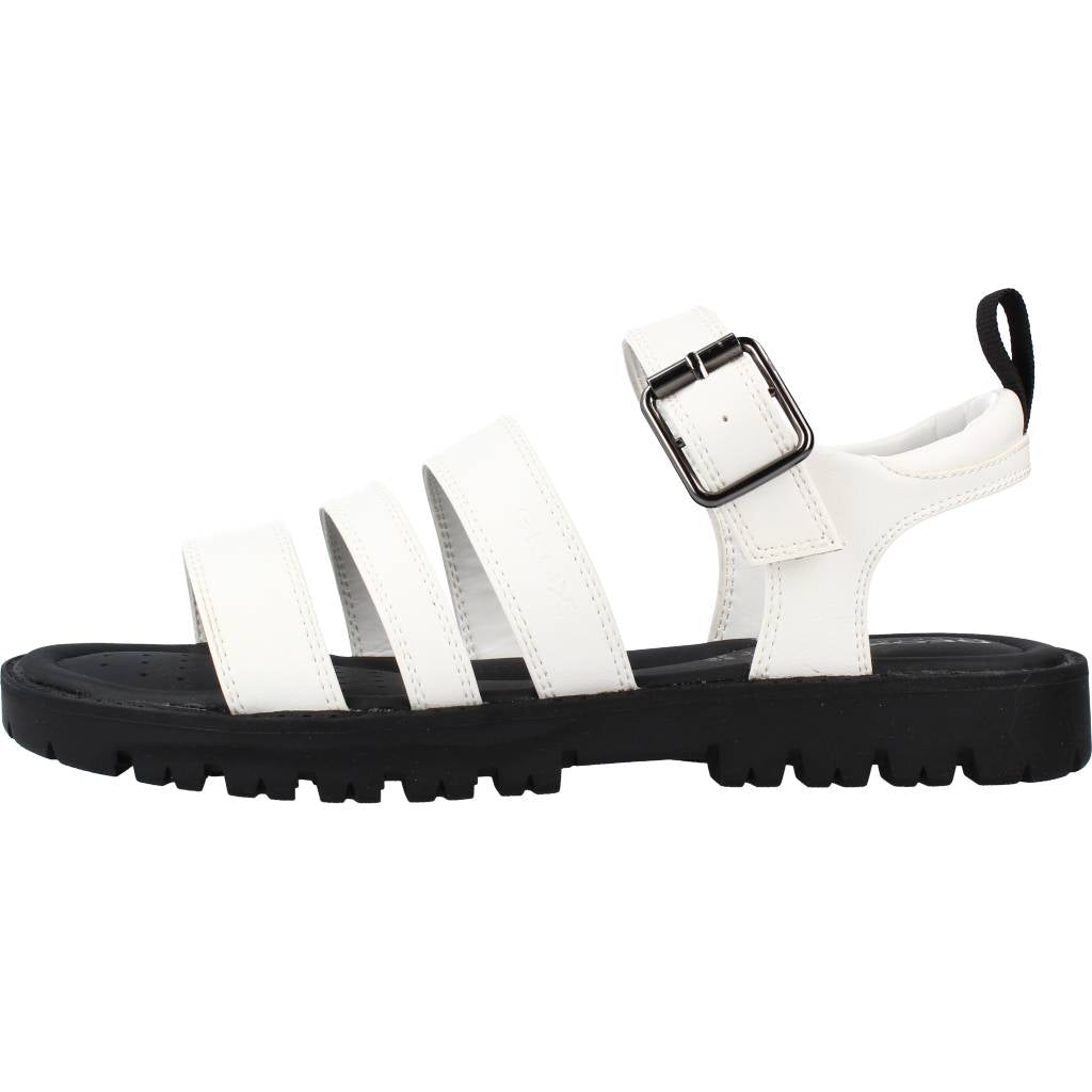 GEOX  J SANDAL STARBLUSH G en color BLANCO  (2)