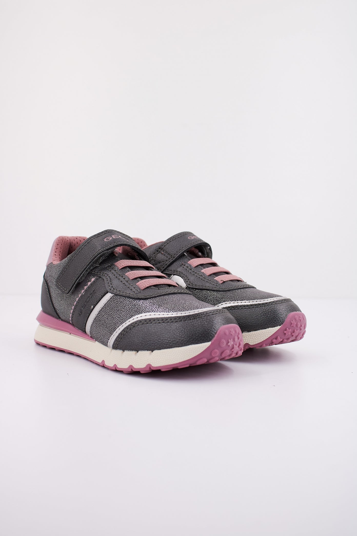 GEOX J FASTICS GIRL en color GRIS  (2)