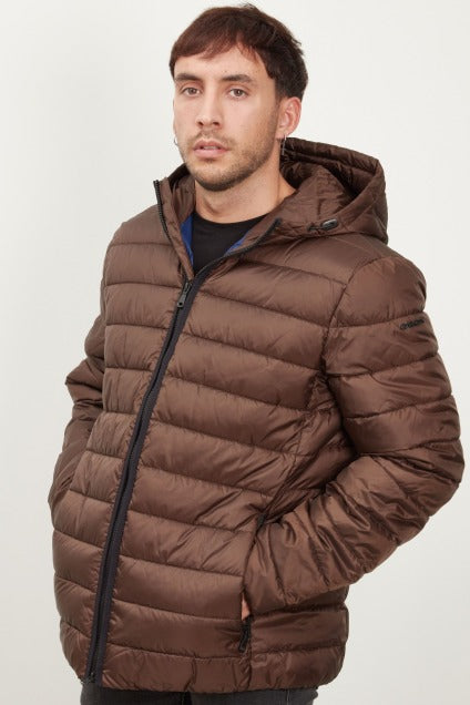 GEOX MX T M DENNIE HOOD JKT en color MARRON  (2)