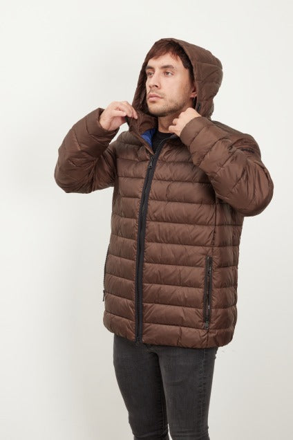 GEOX MX T M DENNIE HOOD JKT en color MARRON  (1)