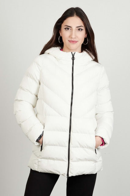 GEOX W SPHERICA HOOD JKT en color BLANCO  (2)