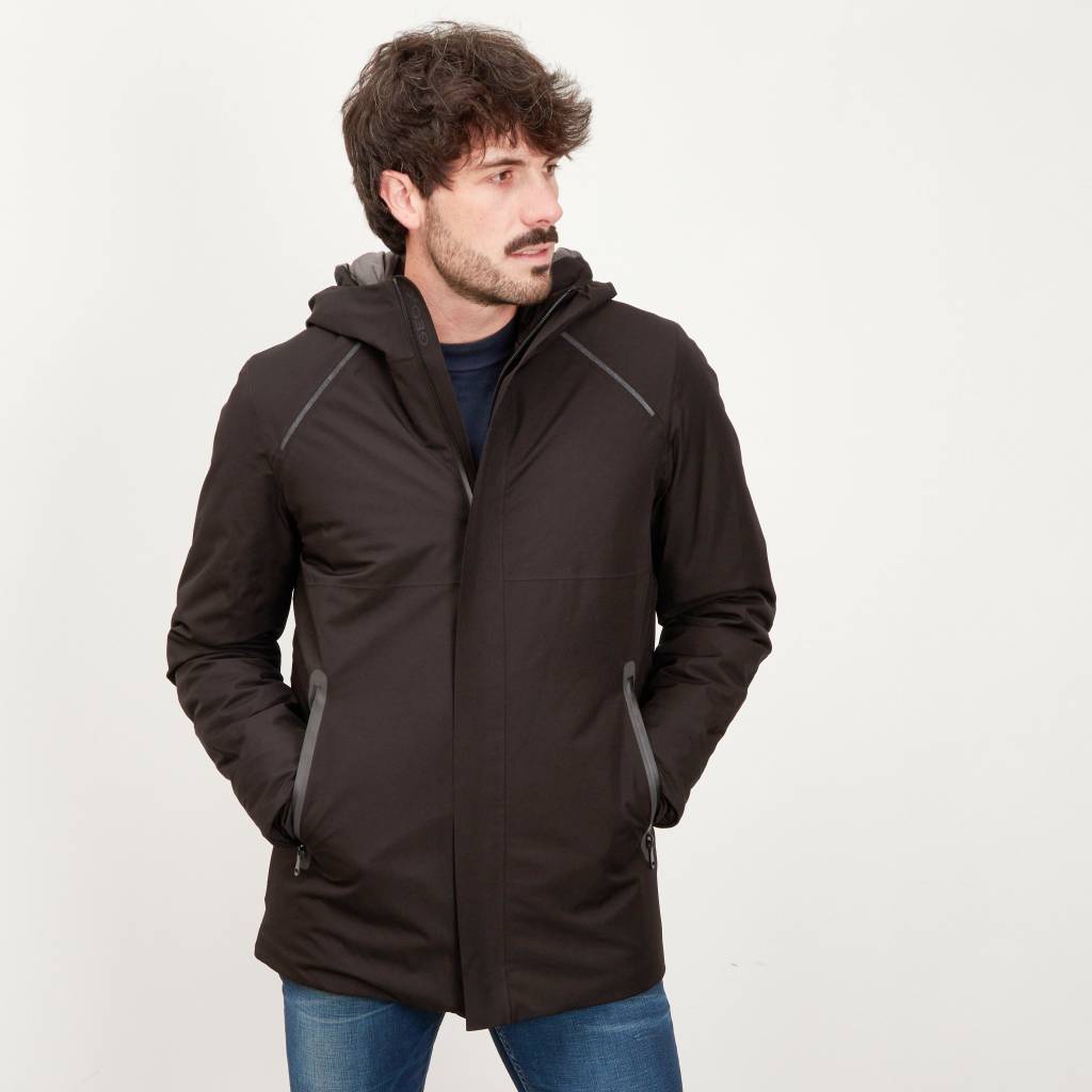 GEOX M XLED PARKA en color NEGRO  (4)