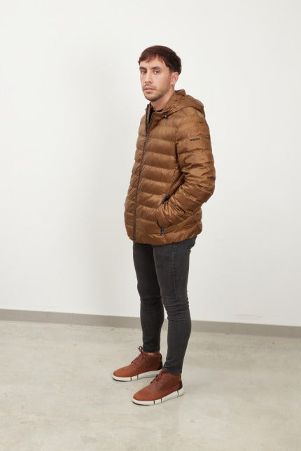 GEOX  M DENNIE HOOD_JKT en color MARRON  (1)