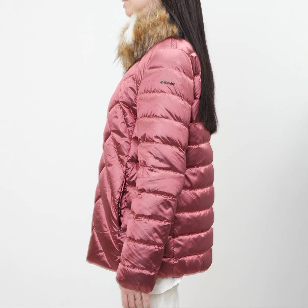 GEOX W BLENDA MID JKT en color ROSA  (2)