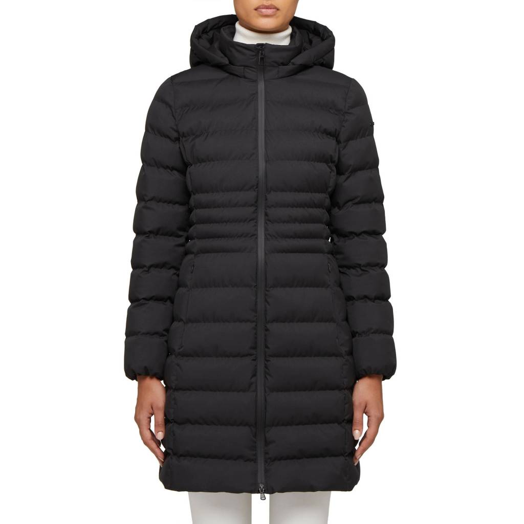 GEOX W HIVER LONG JKT en color NEGRO  (2)