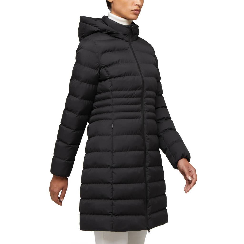 GEOX W HIVER LONG JKT en color NEGRO  (1)