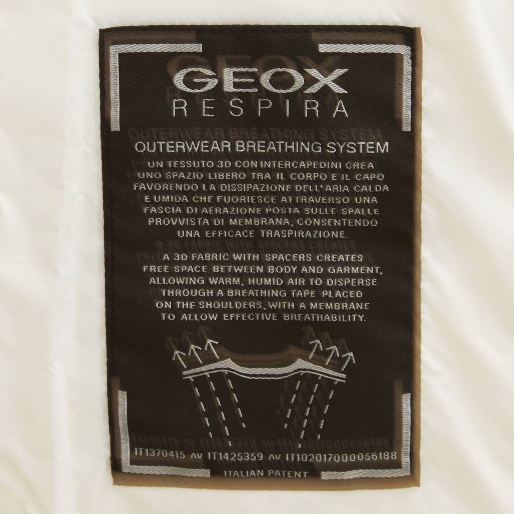 GEOX W RAWELLE LONG JKT en color BLANCO  (6)
