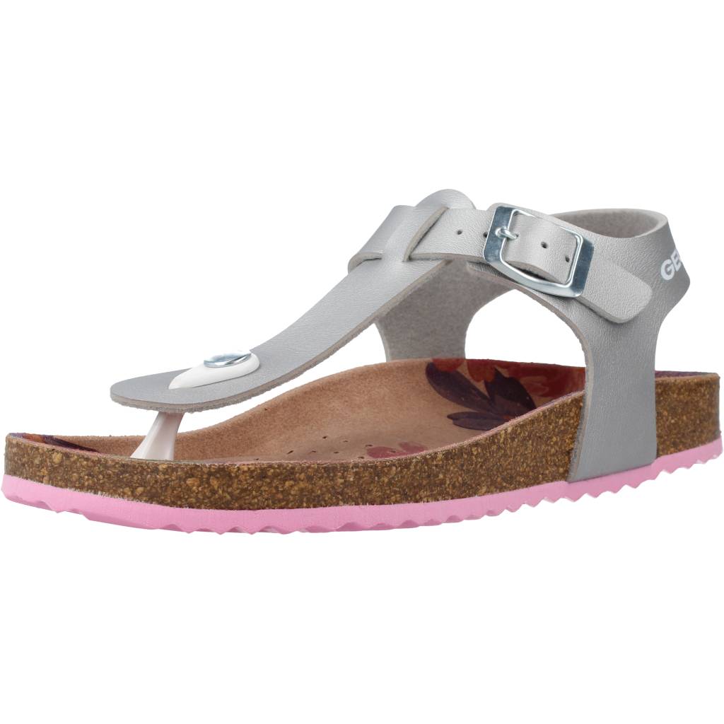 GEOX J ADRIEL GIRL en color PLATA  (1)