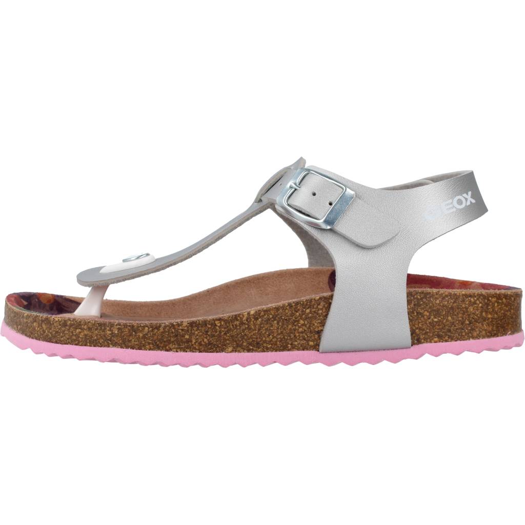 GEOX J ADRIEL GIRL en color PLATA  (2)