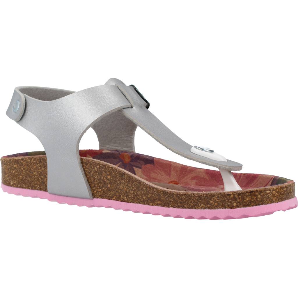 GEOX J ADRIEL GIRL en color PLATA  (5)