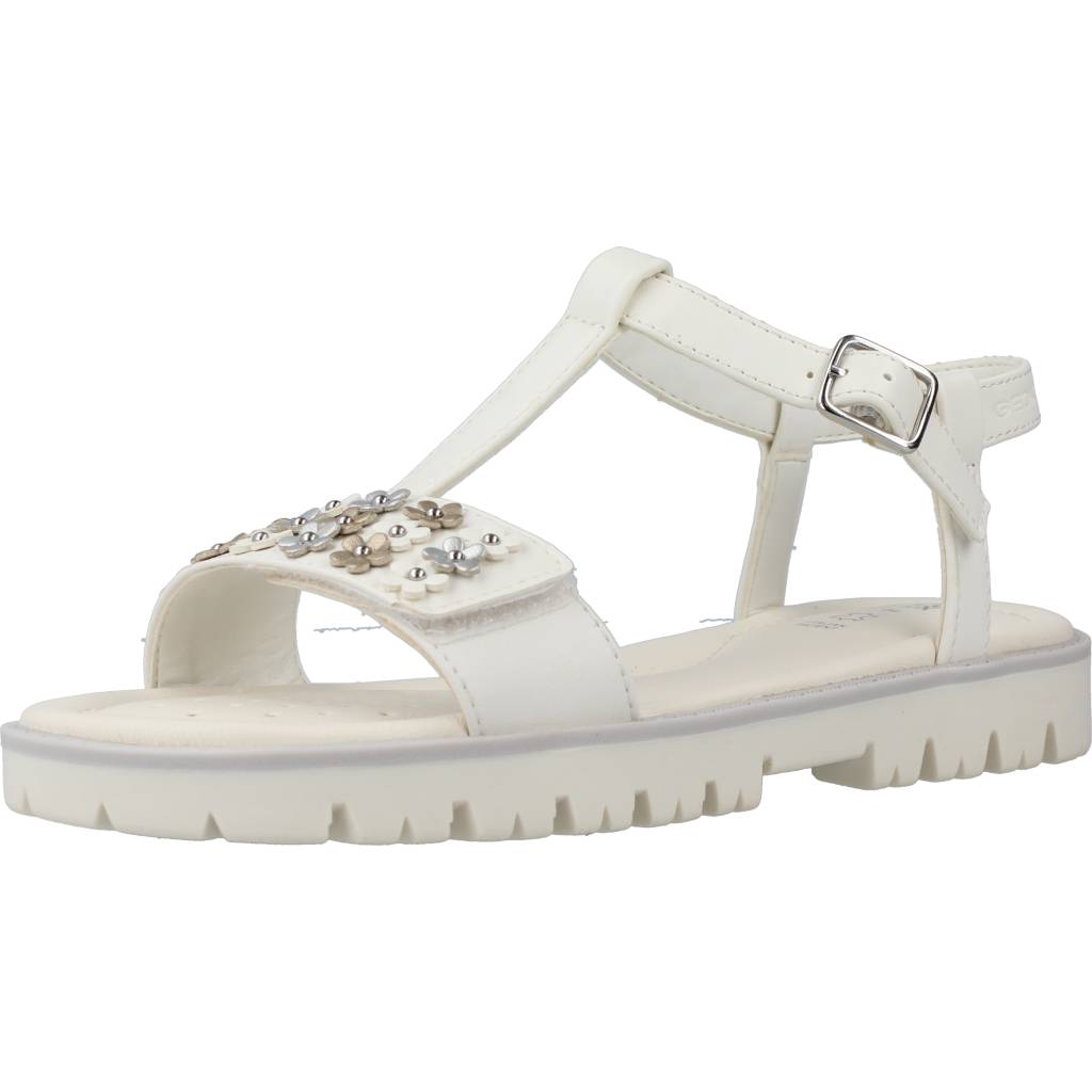 GEOX J SANDAL STARBLUSH G en color BLANCO  (1)