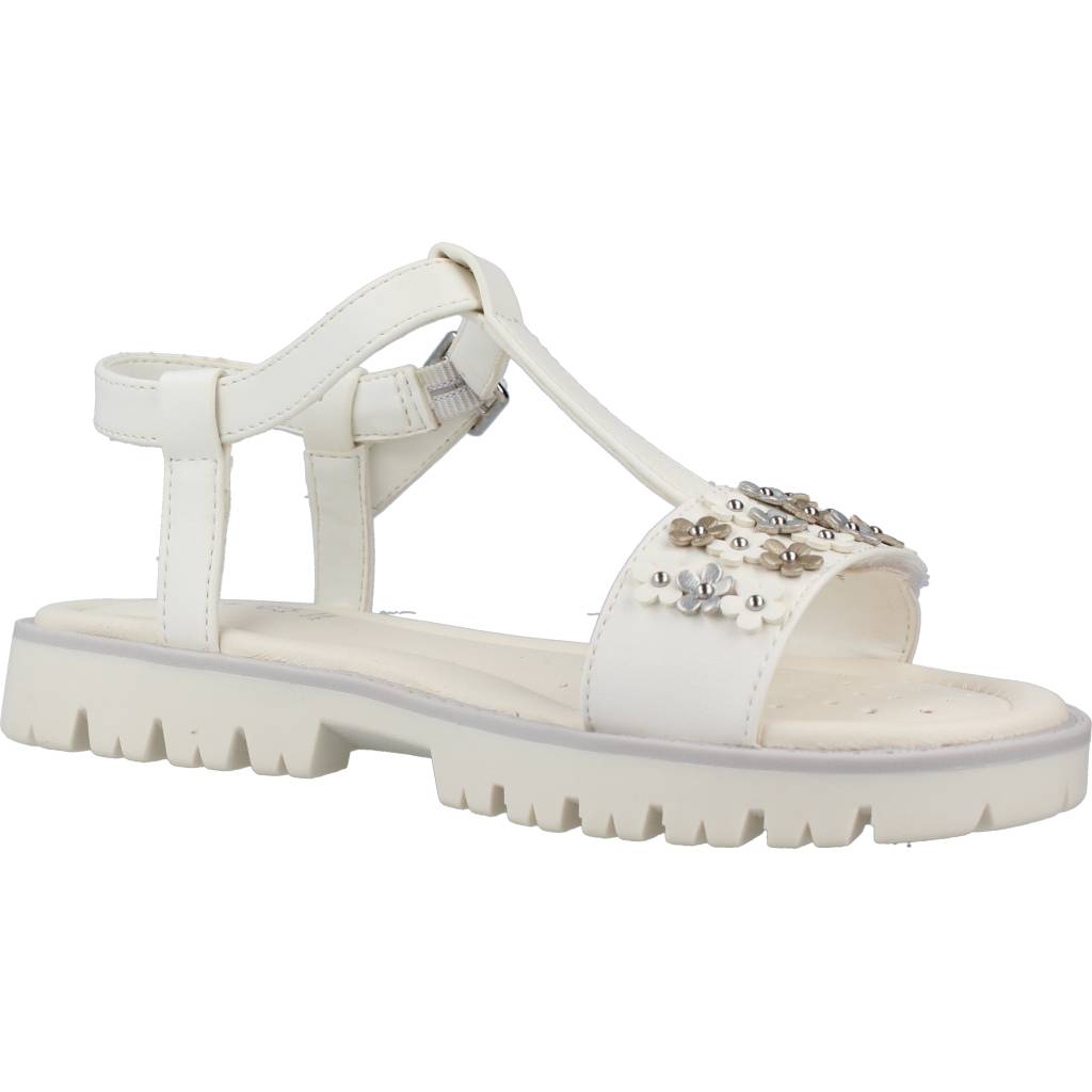 GEOX J SANDAL STARBLUSH G en color BLANCO  (5)