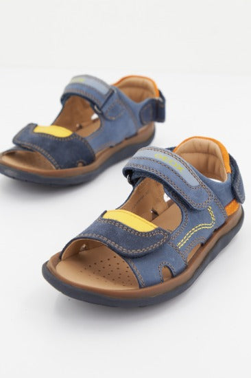 GEOX  J SANDAL LIPARI BOY en color AZUL  (2)