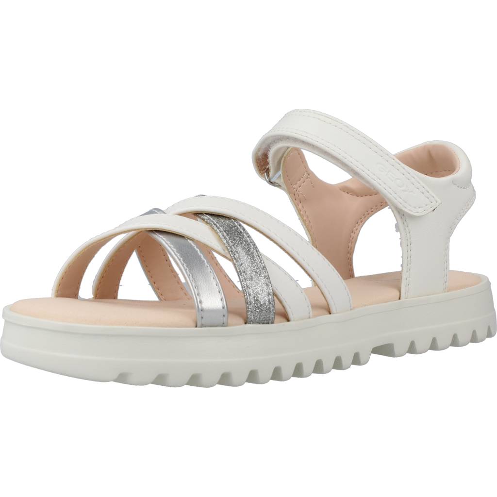 GEOX  J SANDAL CORALIE GIR en color BLANCO  (1)