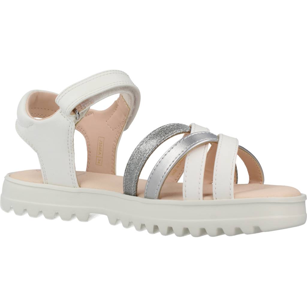 GEOX  J SANDAL CORALIE GIR en color BLANCO  (5)