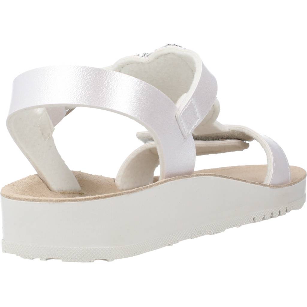 GEOX  J SANDAL COSTAREI GI en color PLATA  (3)