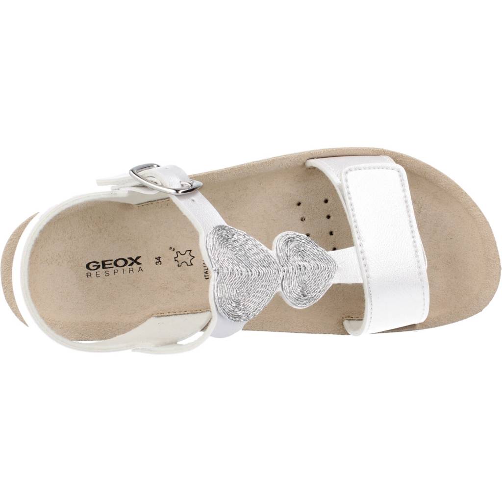 GEOX  J SANDAL COSTAREI GI en color PLATA  (7)