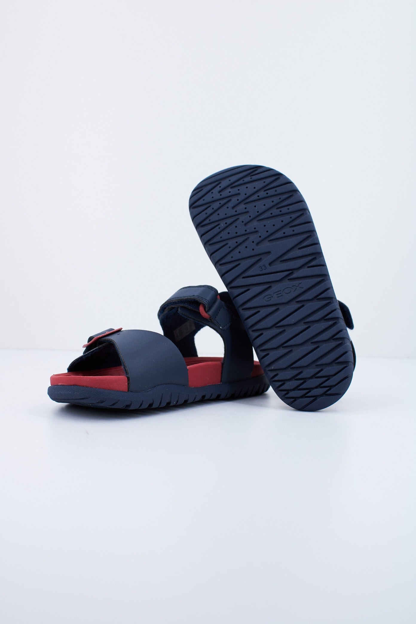 GEOX  J SANDAL FUSBETTO BO en color ROJO  (4)